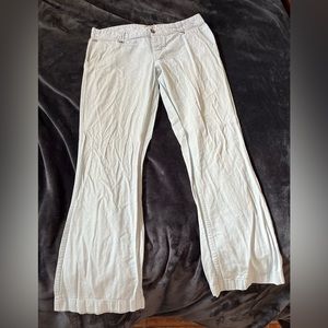 Jackson Hole Mountain Khakis lightweight linen slacks, pale blue